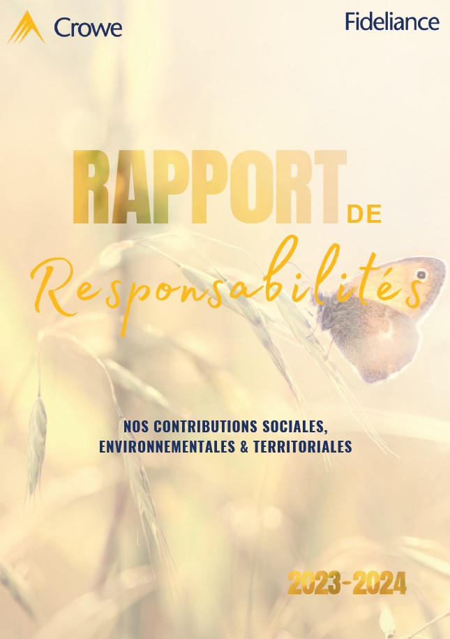 Couverture Rapport de responsabilités 2023-2024